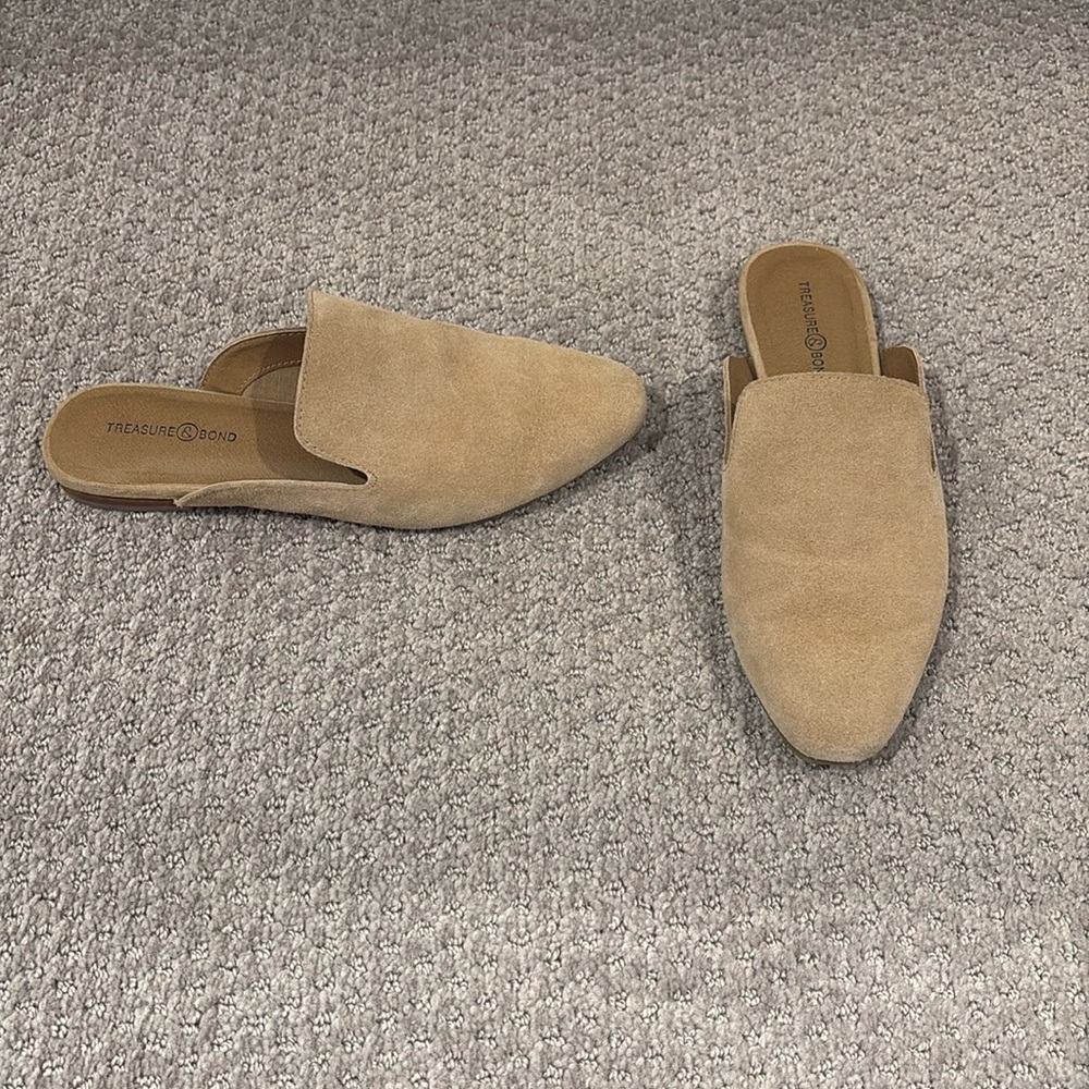 Treasure & Bond Tan Mules